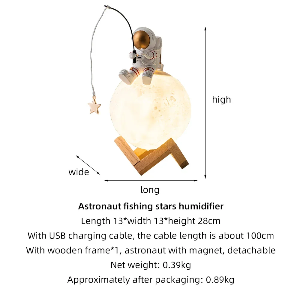 Nordic Astronaut Fishing Star  – Resin Art On Wood Bewertung und Preis