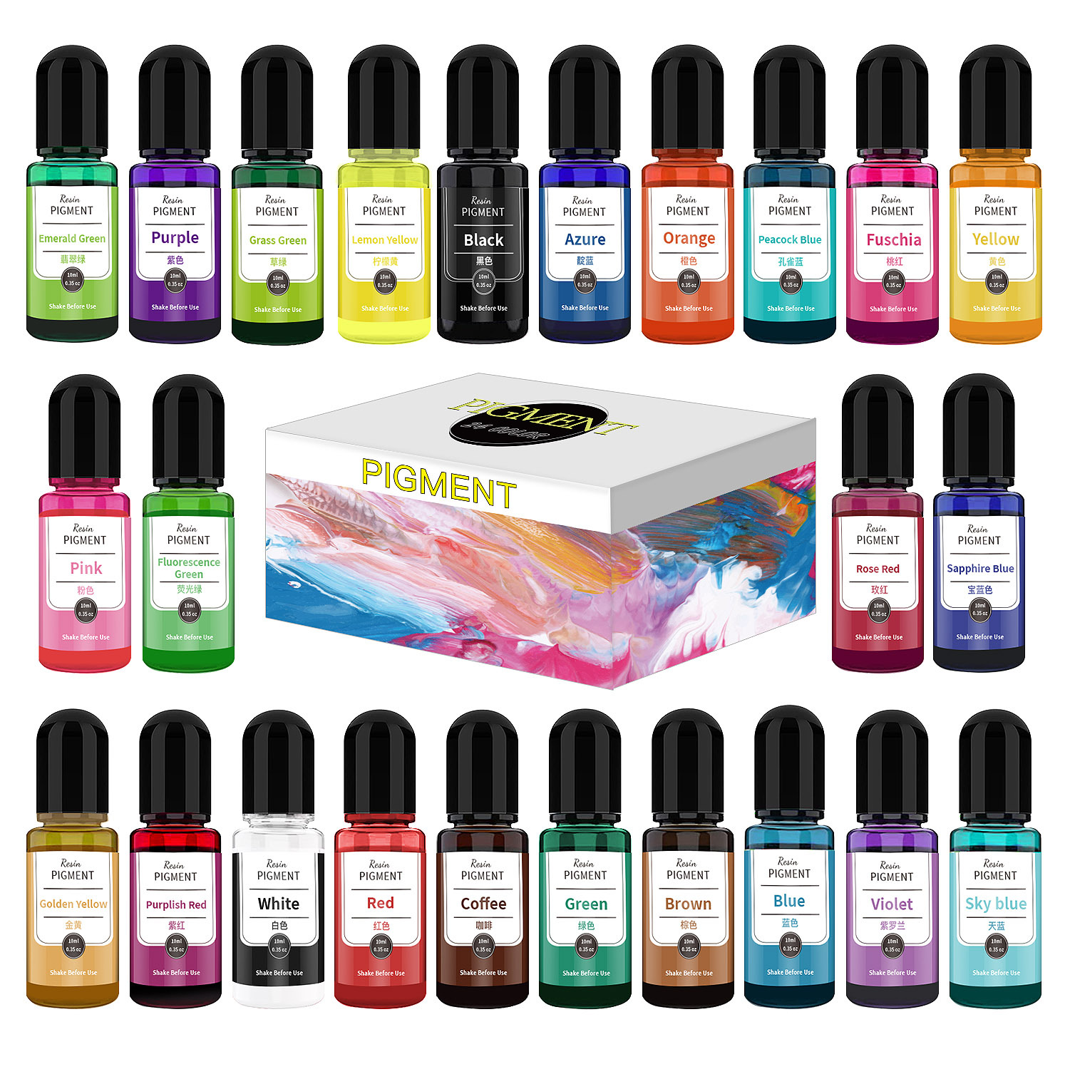 24/30 Colors Set 10ml Epoxy Re – Resin Dye Opaque Bewertung und Preis