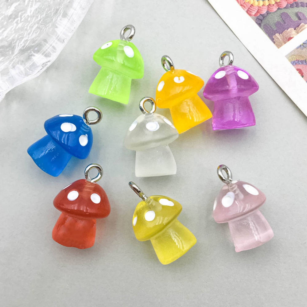 16pcs Luminous Mushroom Charms – Resin Art Jewellery Kit Bewertung und Preis