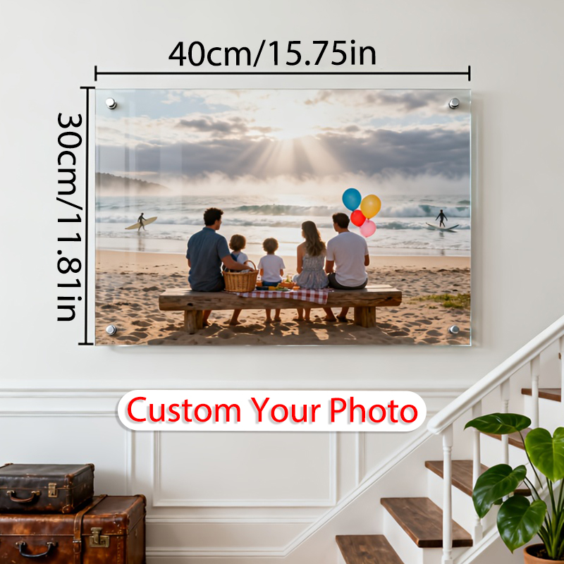 1Pc Custom Family Photo Acryli – Resin Art For Wedding Gift Bewertung und Preis