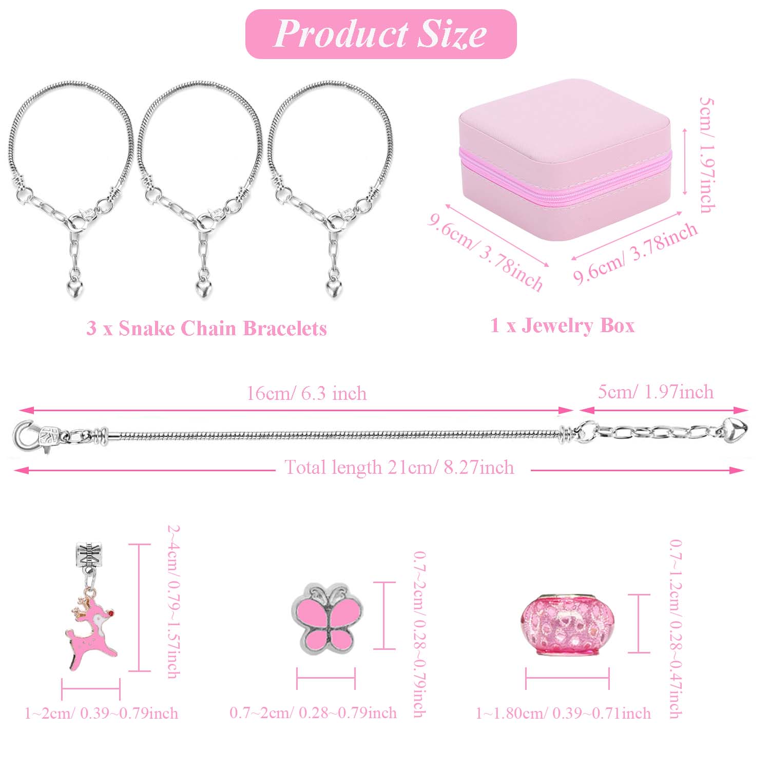 68pcs pink beaded jewelry set, – Resin Art Jewellery Kit Bewertung und Preis