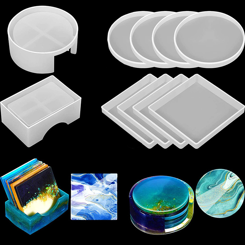 Round Square Coaster Silicone  – Coaster Mold Square Bewertung und Preis