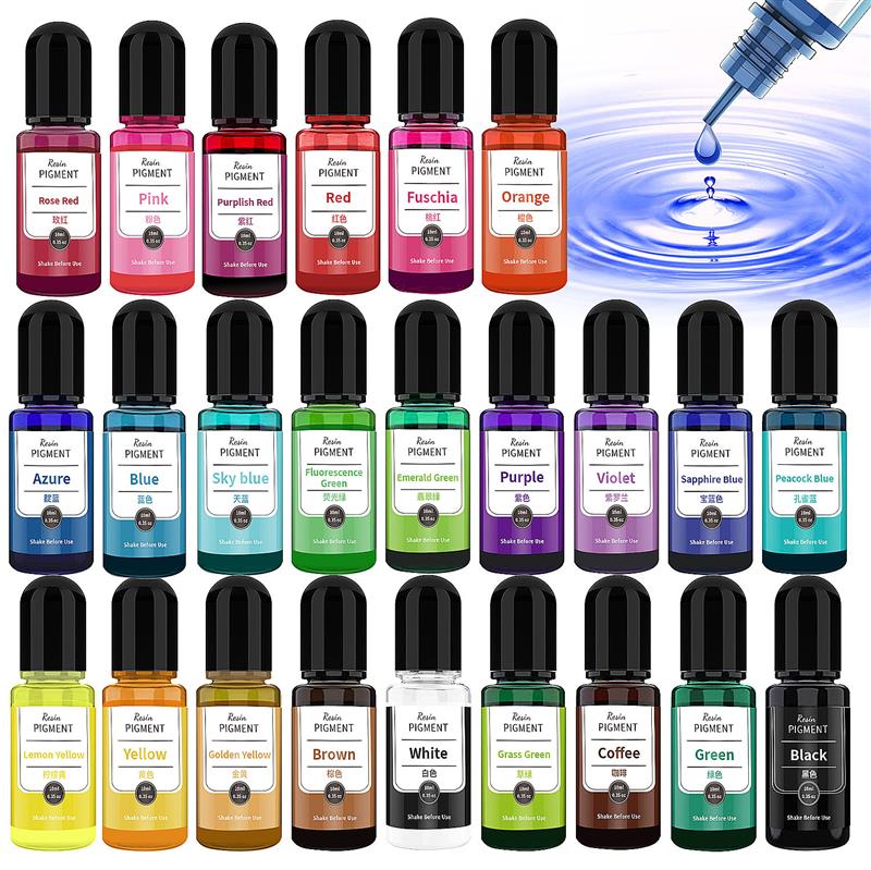 24 Color Art Ink Alcohol Resin – Resin Dye Opaque Bewertung und Preis